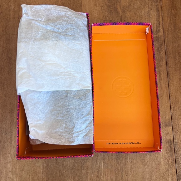 Tory Burch Leigh Navy Blue Suede Loafers - Picture 8 of 12